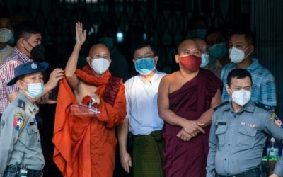 Fugitive Myanmar Monk Gives Himself up after 18 Months on Run