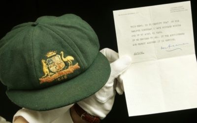 Don Bradman’s Debut ‘Baggy Green’ Cap Sold for Record Aus$450,000