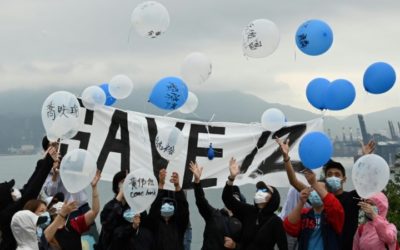 Balloon Messages for Hong Kongers Held in Mainland China