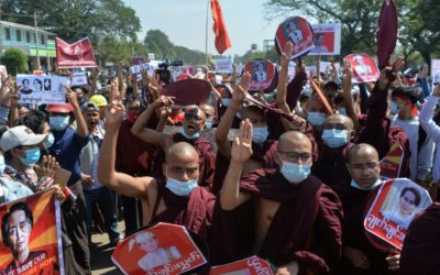 Myanmar Junta Cuts Internet as Troops Fire to Break up Protest