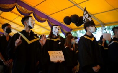 Graduating Hong Kong Students Display Banned Pro-Democracy Slogans