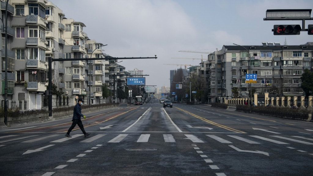 City Street in Hangzhou China.afp