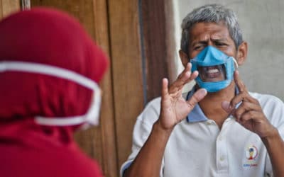 See-Through Solution: Deaf Indonesians Turn to Clear Virus Masks