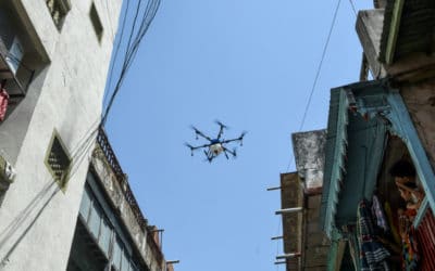 India Uses Drones to Disinfect Virus Hotspot as Cases Surge