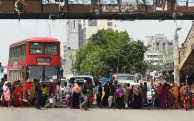 ‘Starving’ Bangladesh Garment Workers Protest for Pay During Lockdown