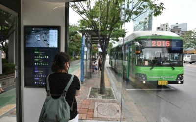 Bus Stop Newest Front in South Korea’s Coronavirus Battle
