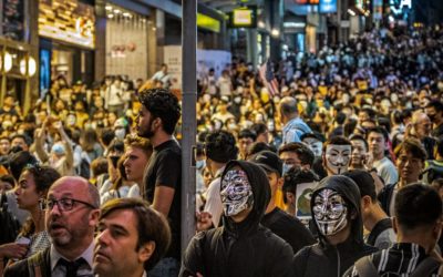 Thousands Defy Mask Ban at Hong Kong Halloween Showdown