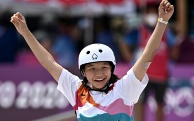Japan’s Nishiya, 13, First Women’s Olympic Skateboard Champion