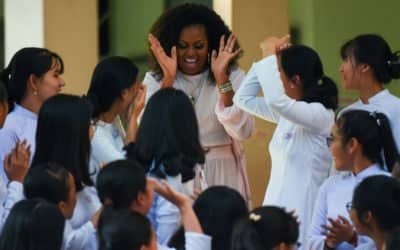 Michelle Obama, Julia Roberts Promote Education for Girls in Vietnam