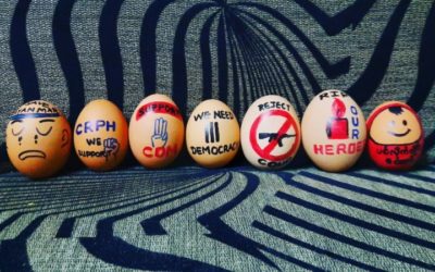 Pope Shares Solidarity with Myanmar Youth as Protesters Decorate Easter Eggs