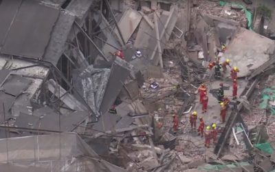 Commercial Building in Shanghai Collapses