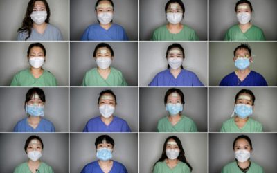 S. Korean Nurses’ Bandages Become Badges of Honor