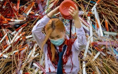 Thai Students Mark Teachers’ Day with Paint-Soaked Protest