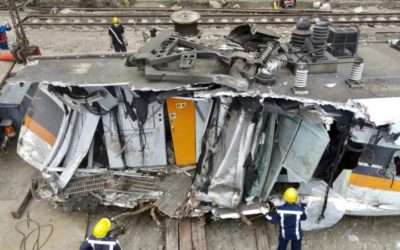 Taiwan Train Crash Truck Slid to Tracks Just a Minute before Hit