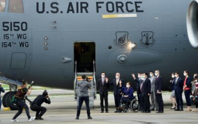China Vents Anger at US Senators’ Visit to Taiwan